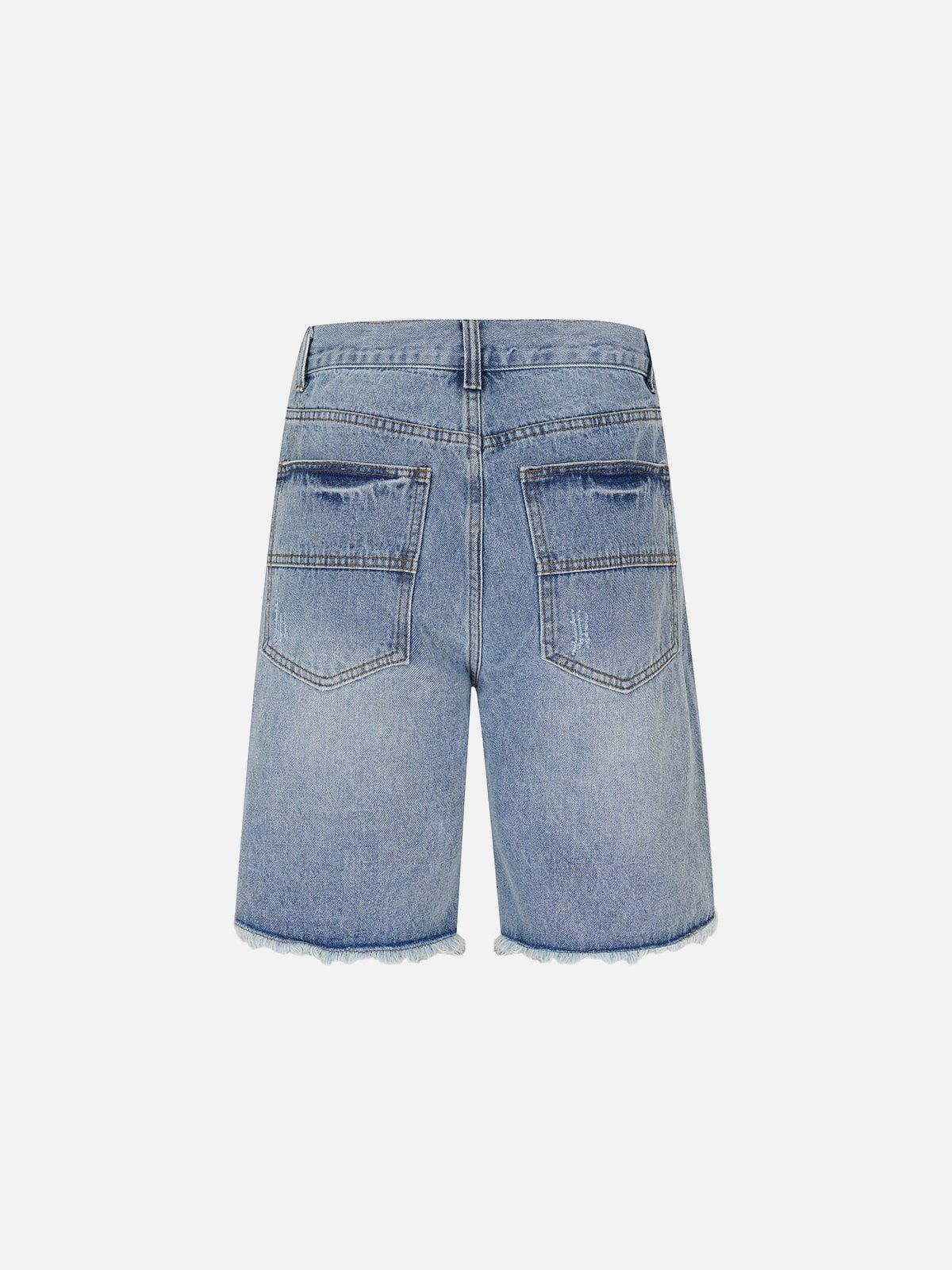 Aelfric Eden Embroidery Star Denim Jorts sold by Aelfric Eden product image thumbnail 5