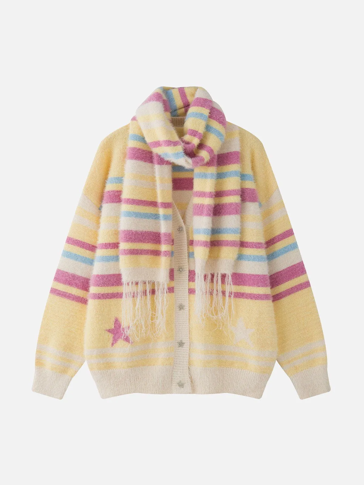 Aelfric Eden Stripe Star Scarf Cardigan sold by Aelfric Eden product image thumbnail 5