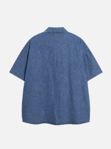 Aelfric Eden Embroidery Cat Short Sleeve Shirt sold by Aelfric Eden