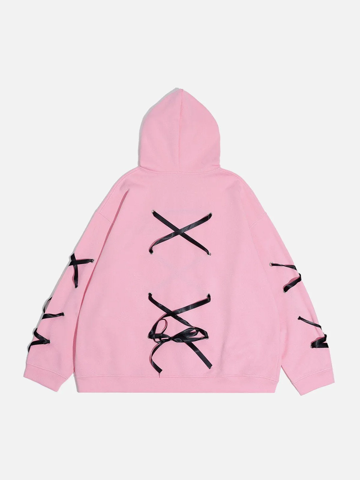 Aelfric Eden Ribbon Decoration Zip Up Hoodie sold by Aelfric Eden product image thumbnail 4