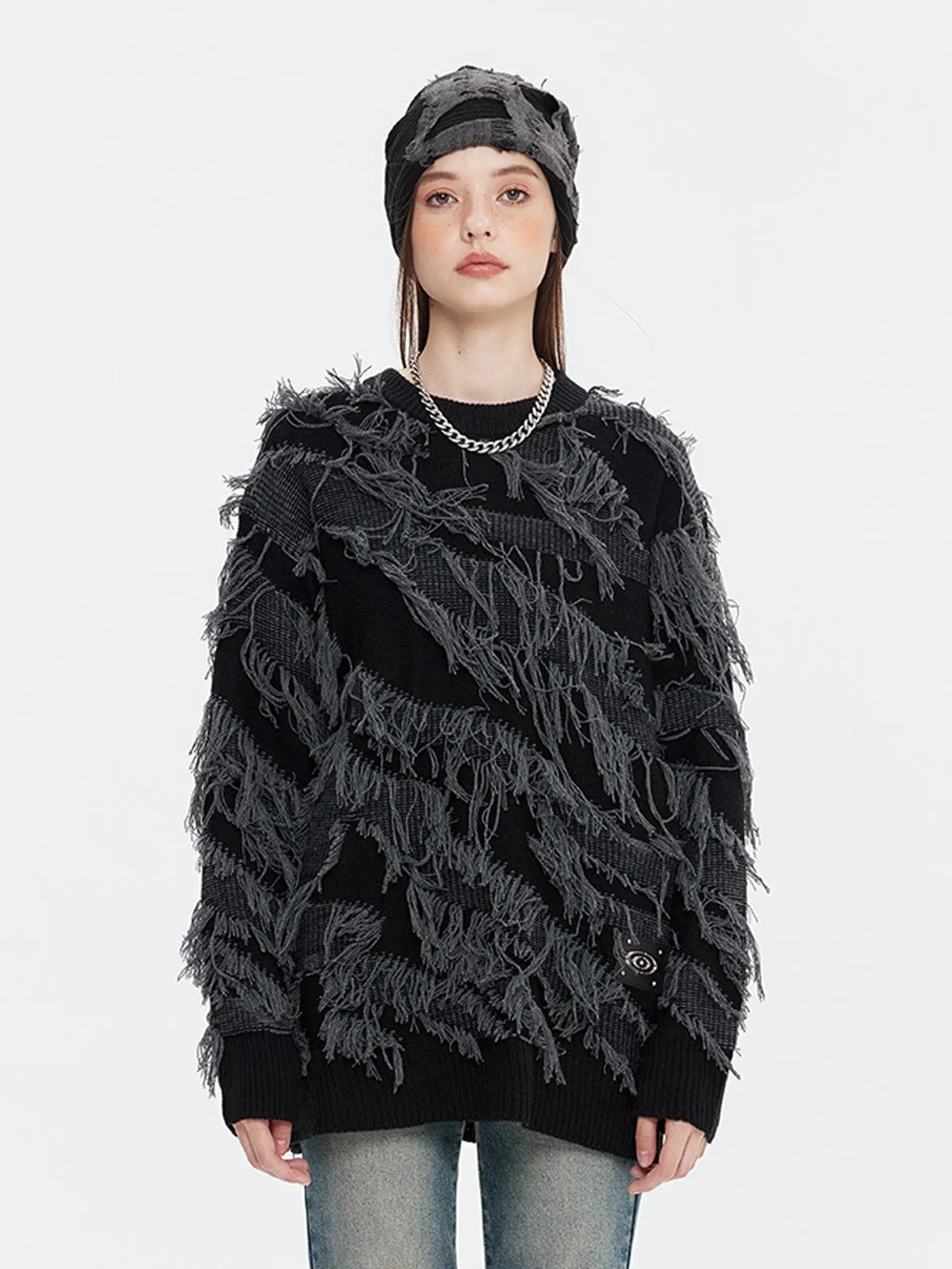 Aelfric Eden Fringe Tassel Sweater sold by Aelfric Eden product image thumbnail 2