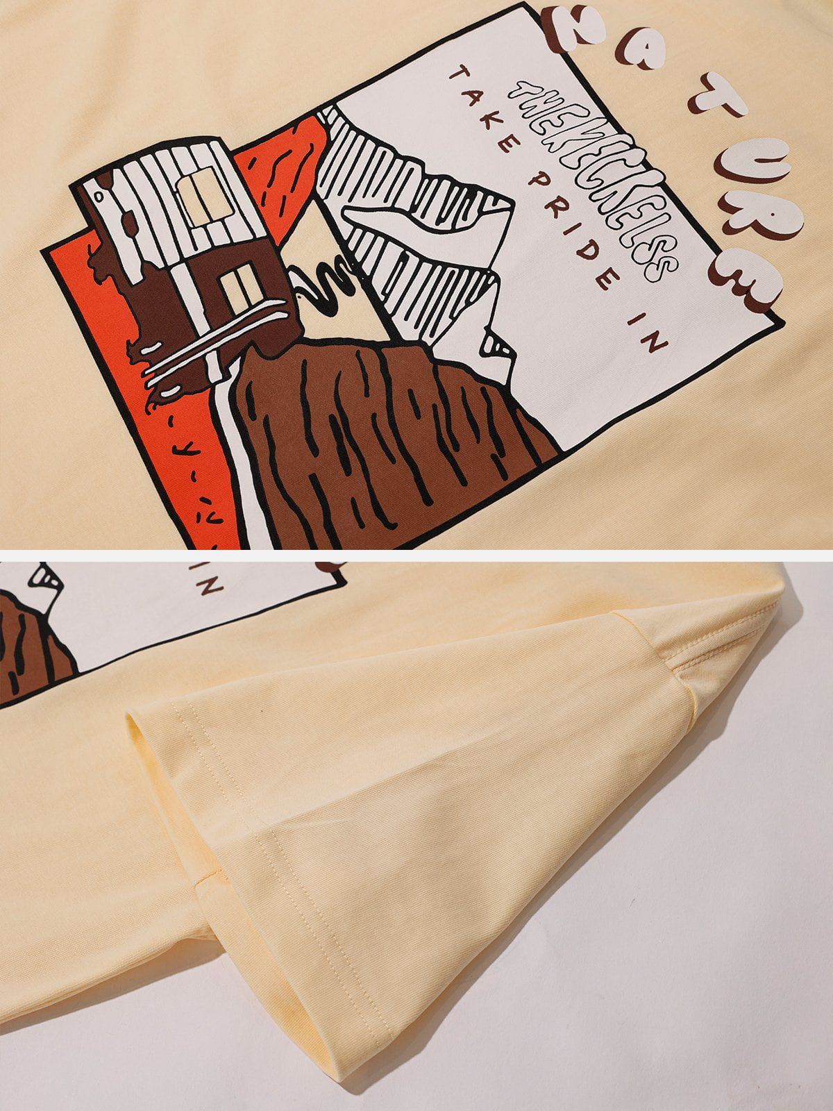 Aelfric Eden Vintage Hand-Painted Cartoon Print Tee sold by Aelfric Eden product image thumbnail 6