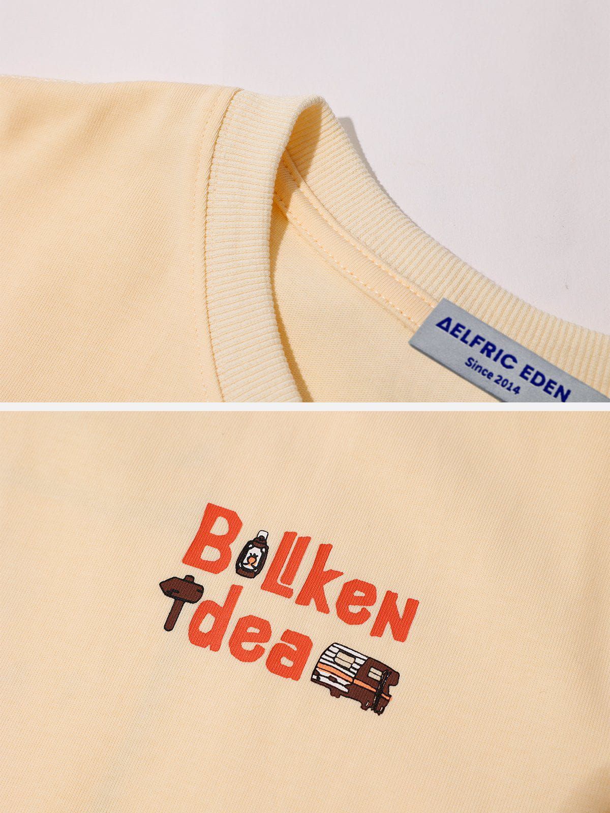 Aelfric Eden Vintage Hand-Painted Cartoon Print Tee sold by Aelfric Eden product image thumbnail 5