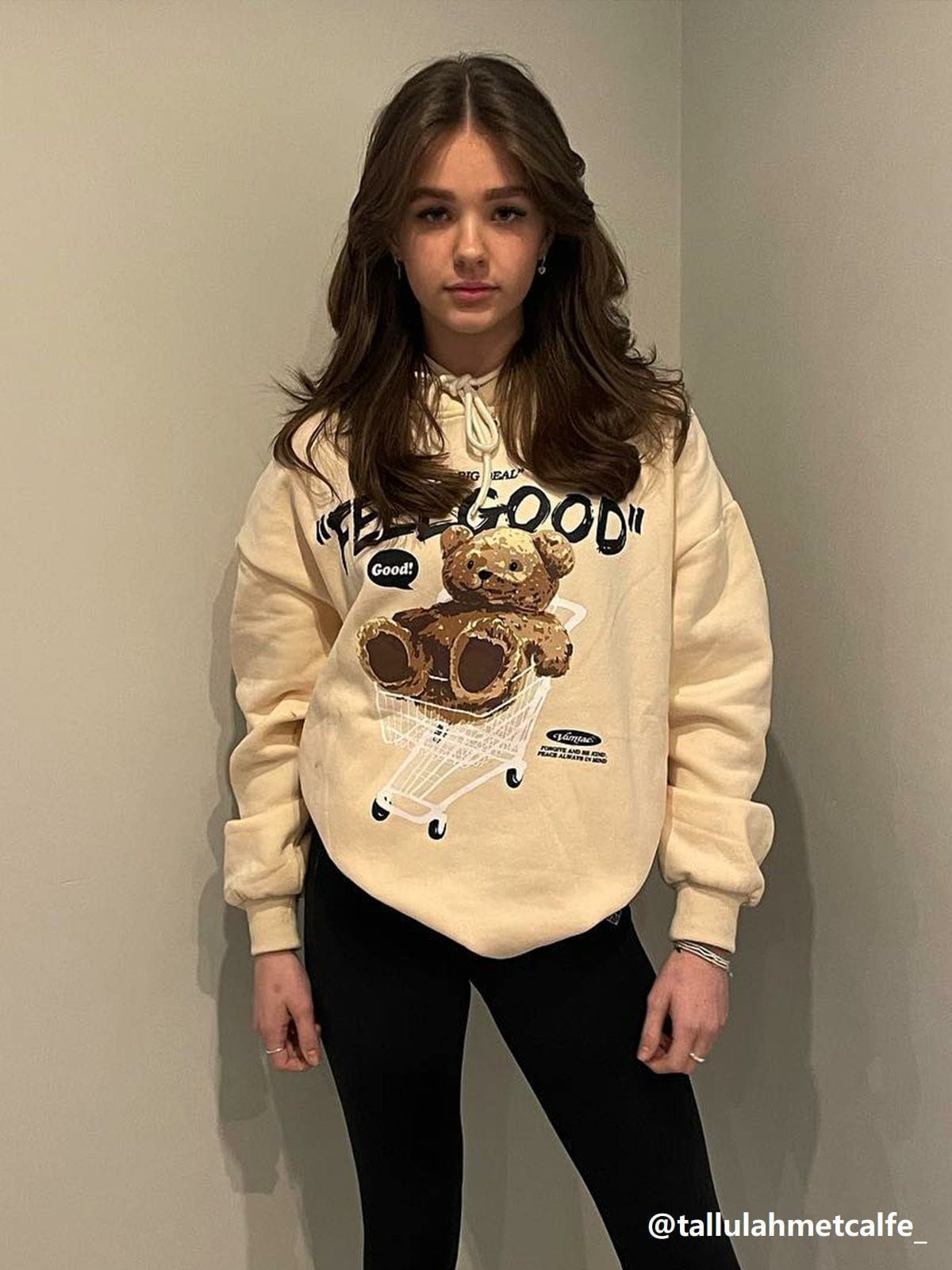 Aelfric Eden Bear Letter Shopping Cart Print Hoodie sold by Aelfric Eden