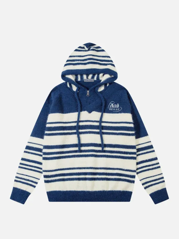 Aelfric Eden Vintage Stripe Knit Hoodie sold by Aelfric Eden