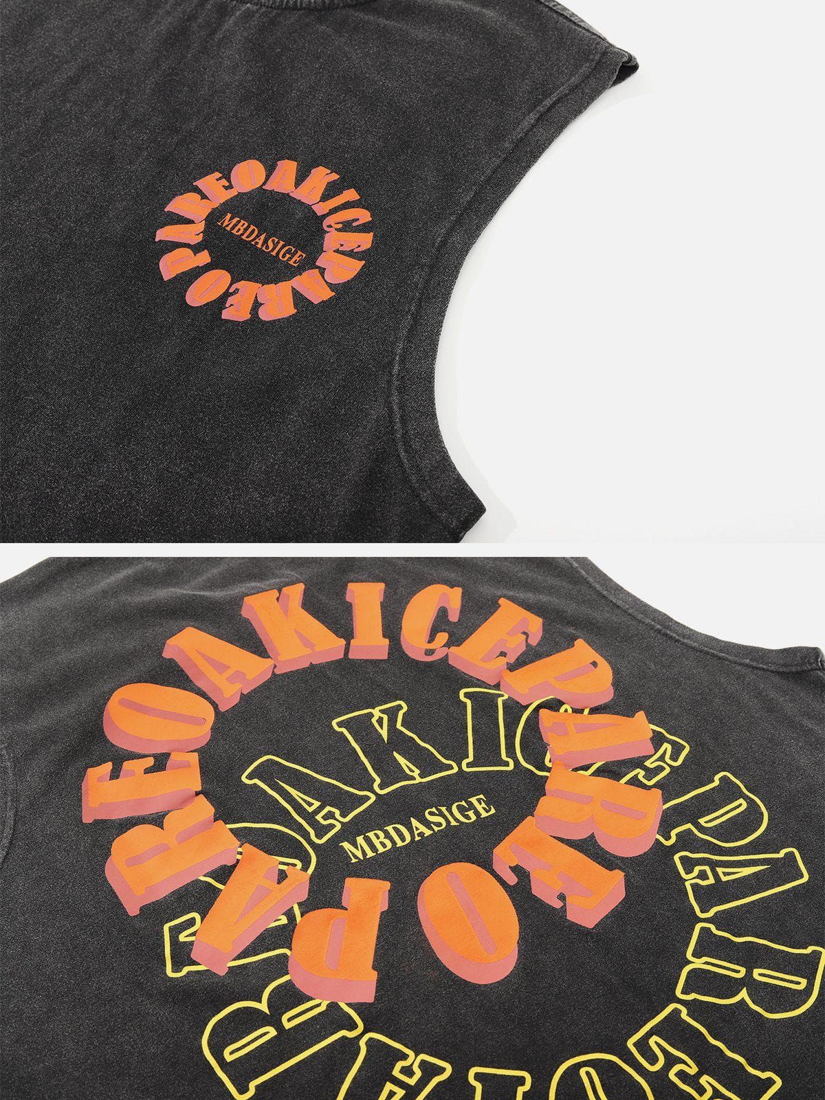 Aelfric Eden 3D Letters Graphic Vest sold by Aelfric Eden product image thumbnail 3