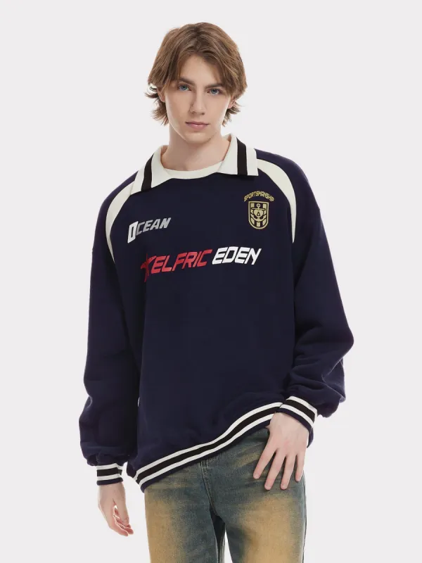 Aelfric Eden Striped Retro Sport Sweatshirt sold by Aelfric Eden