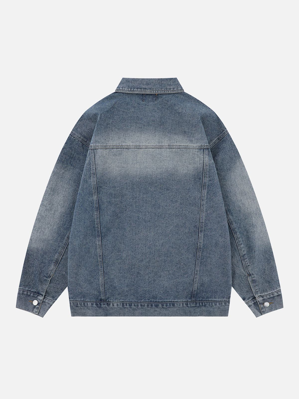 Aelfric Eden Multi Zip Up Patchwork Denim Jacket sold by Aelfric Eden product image thumbnail 3