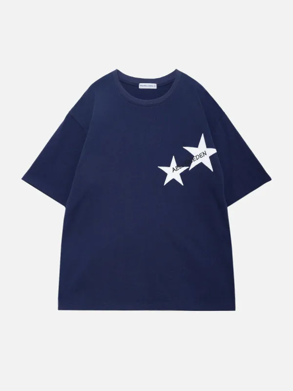 ◆Aelfric Eden◆Flame PU Patchwork 半袖Tシャツ 送料込 Aelfric Eden Flame PU Patchwork Tee | Parallel