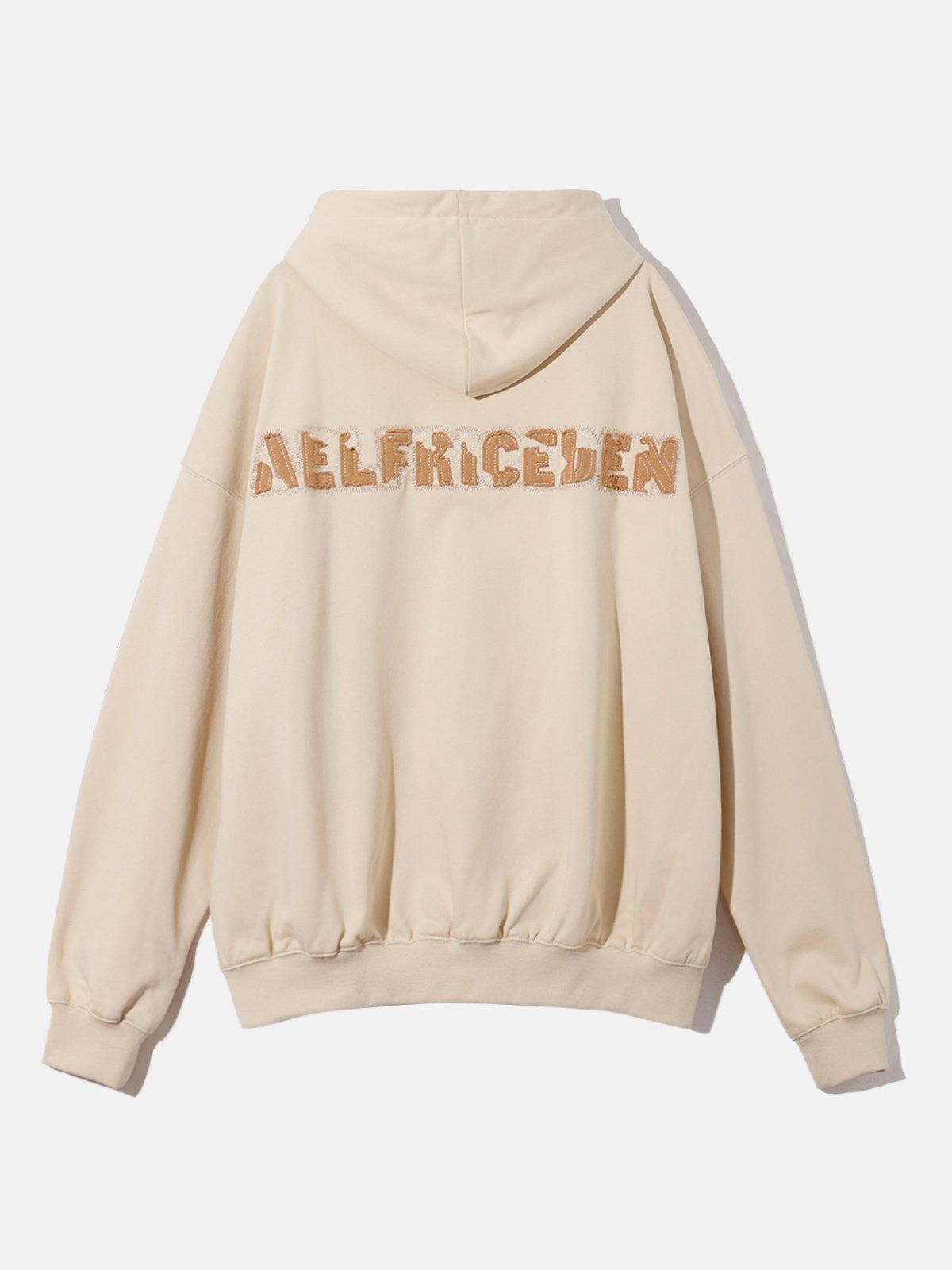 Aelfric Eden Love & Peace Applique Embroidery Irregular Letter Hoodie sold by Aelfric Eden product image thumbnail 2