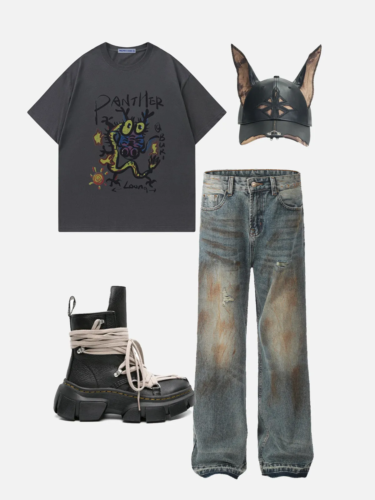 Aelfric Eden Mud Dyeing Print Jeans sold by Aelfric Eden product image thumbnail 2