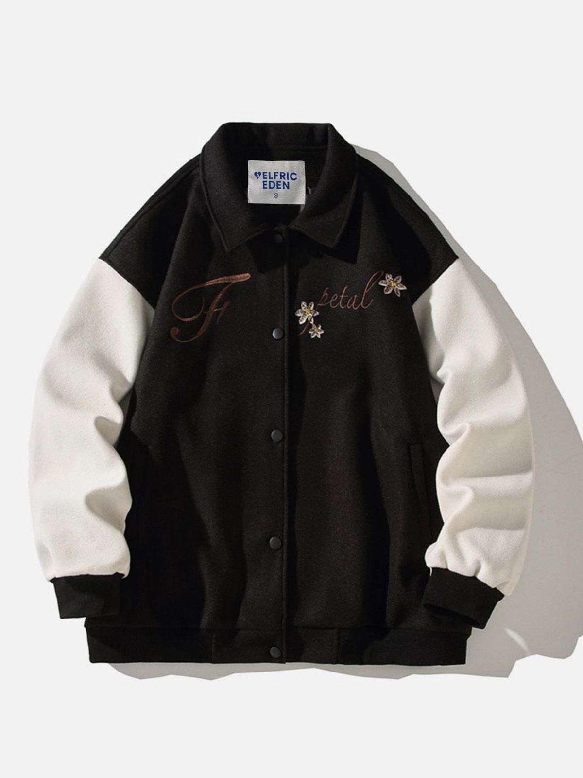 Aelfric Eden Embroidery Flower Varsity Jacket sold by Aelfric Eden product image thumbnail 2