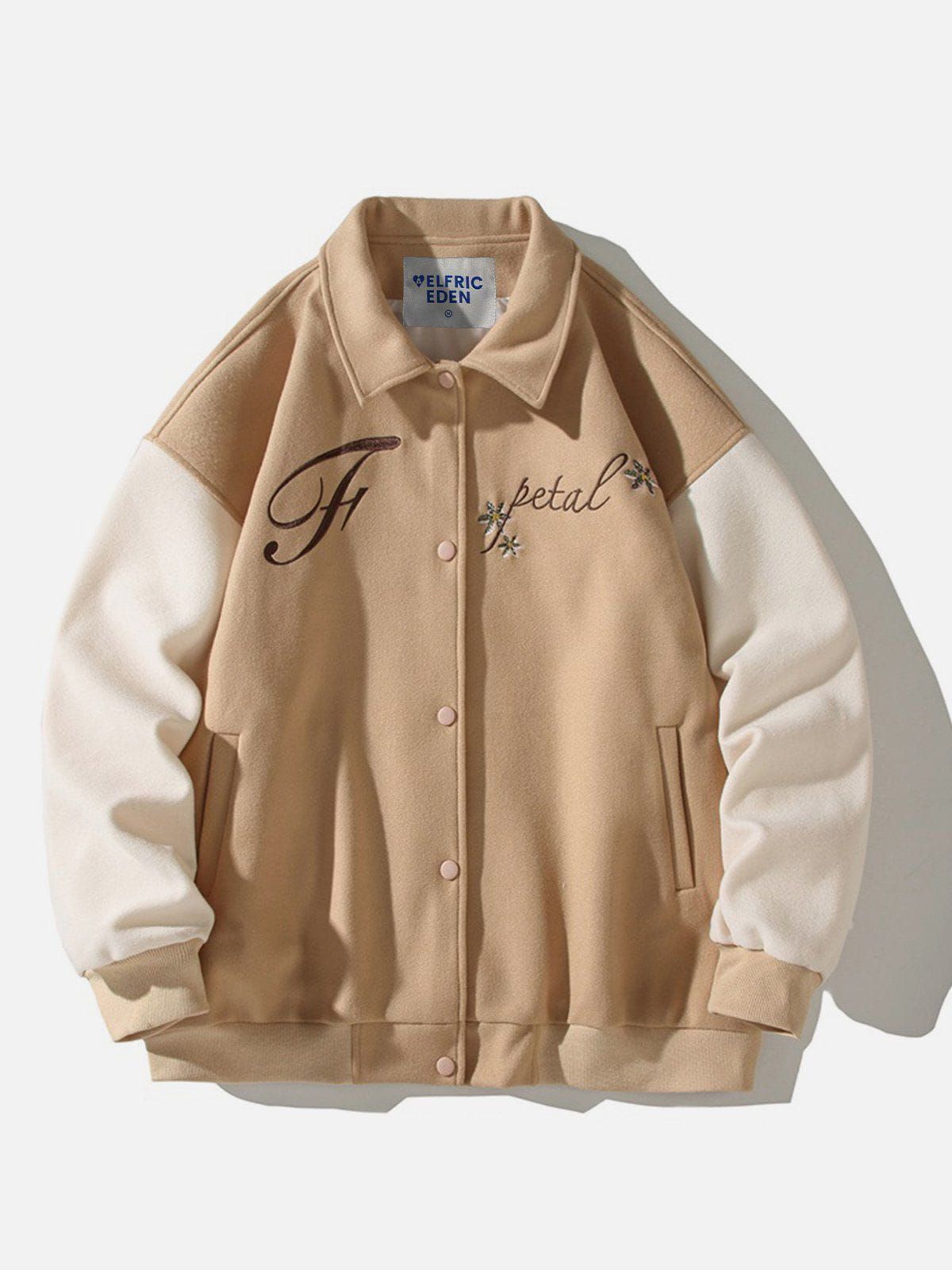 Aelfric Eden Embroidery Flower Varsity Jacket sold by Aelfric Eden