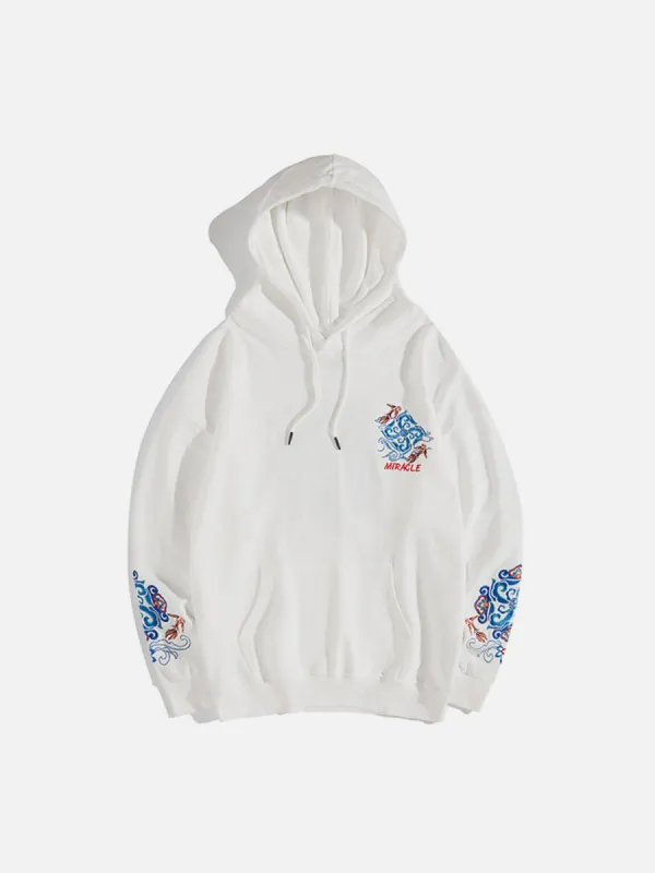 Aelfric Eden Embroidery Carp Hoodie sold by Aelfric Eden
