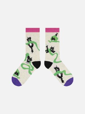 Black Cat Mid-Calf Socks sold by Aelfric Eden
