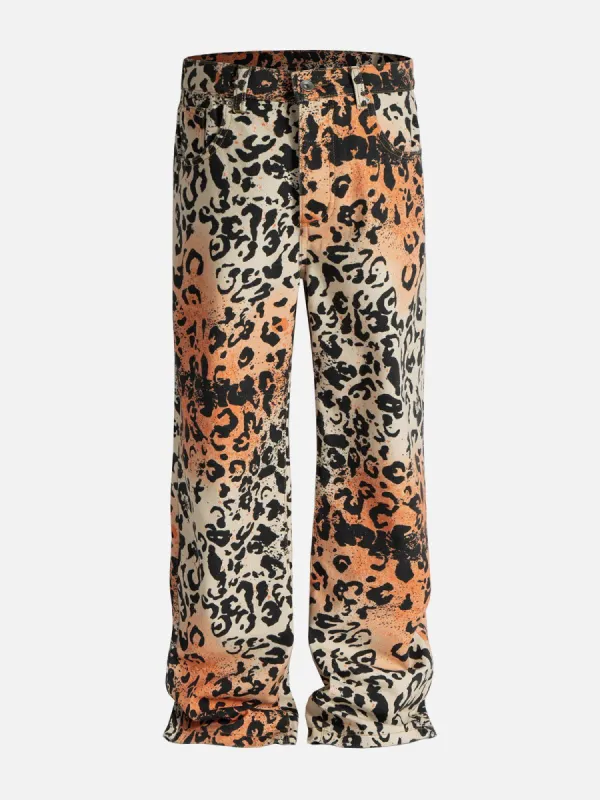 Aelfric Eden Apricot Leopard Print Jeans sold by Aelfric Eden