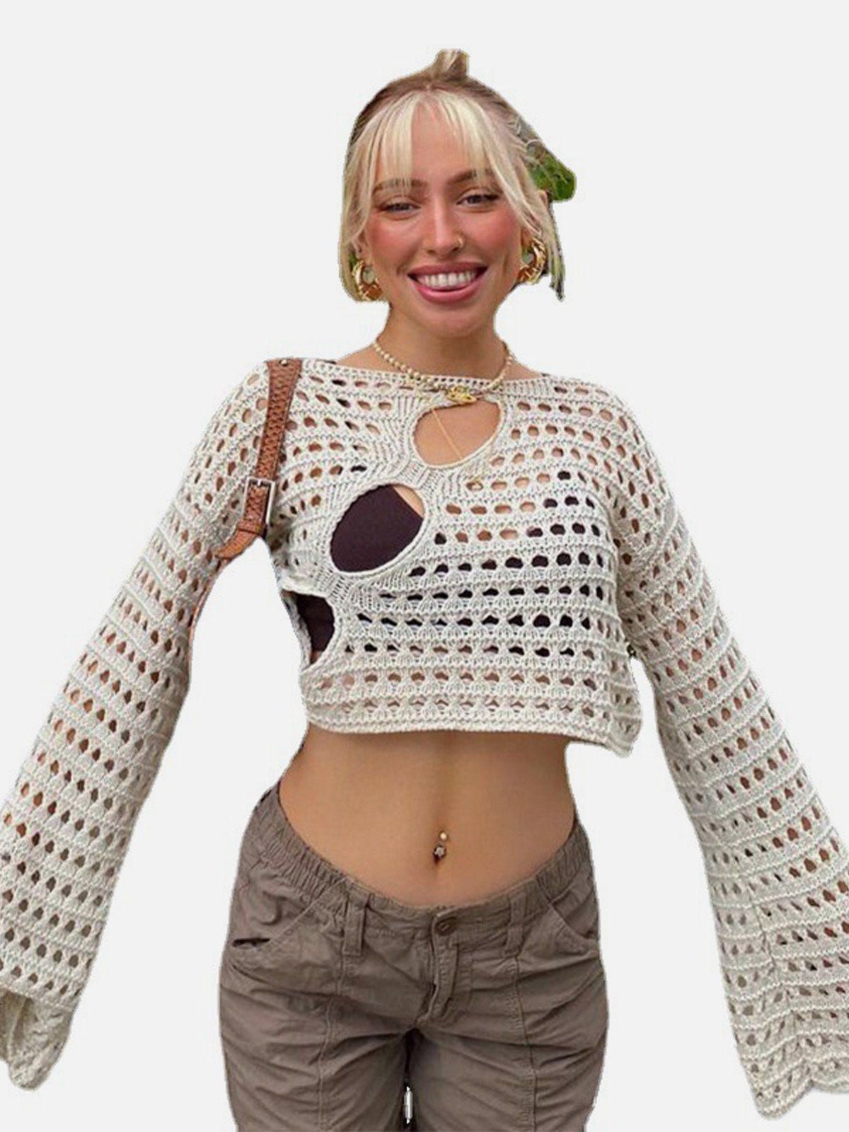 Solid Colour Cutout Long Sleeves sold by Aelfric Eden product image thumbnail 3