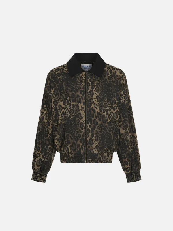 Aelfric Eden Leopard Print Crop Jacket sold by Aelfric Eden