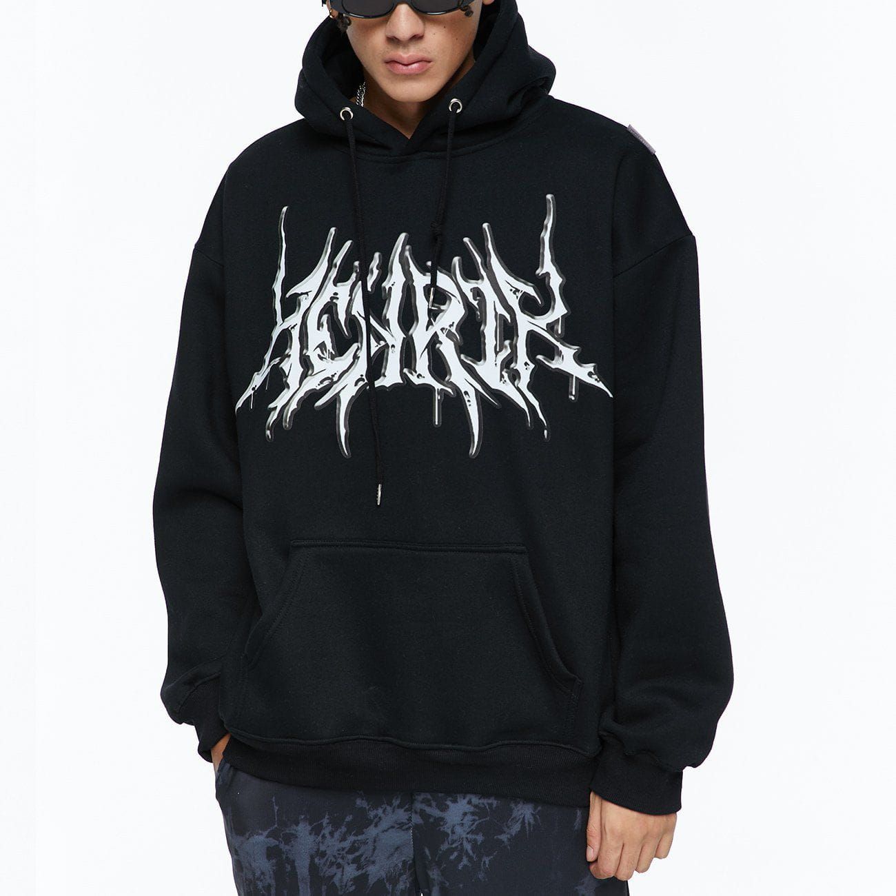 Aelfric Eden Thorn Letter Print Hoodies sold by Aelfric Eden product image thumbnail 7