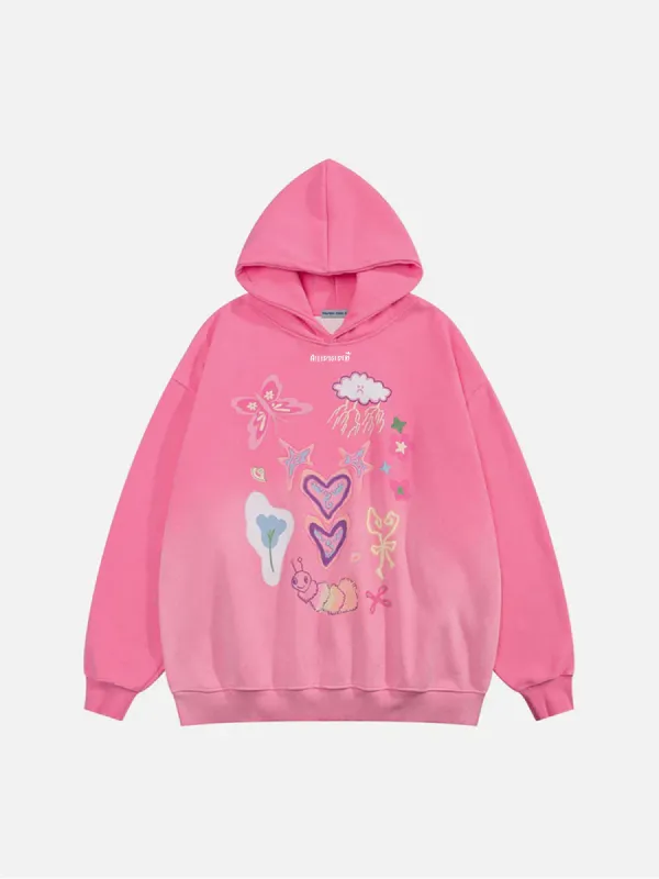 Aelfric Eden Insect Cartoon Graphic Hoodie sold by Aelfric Eden