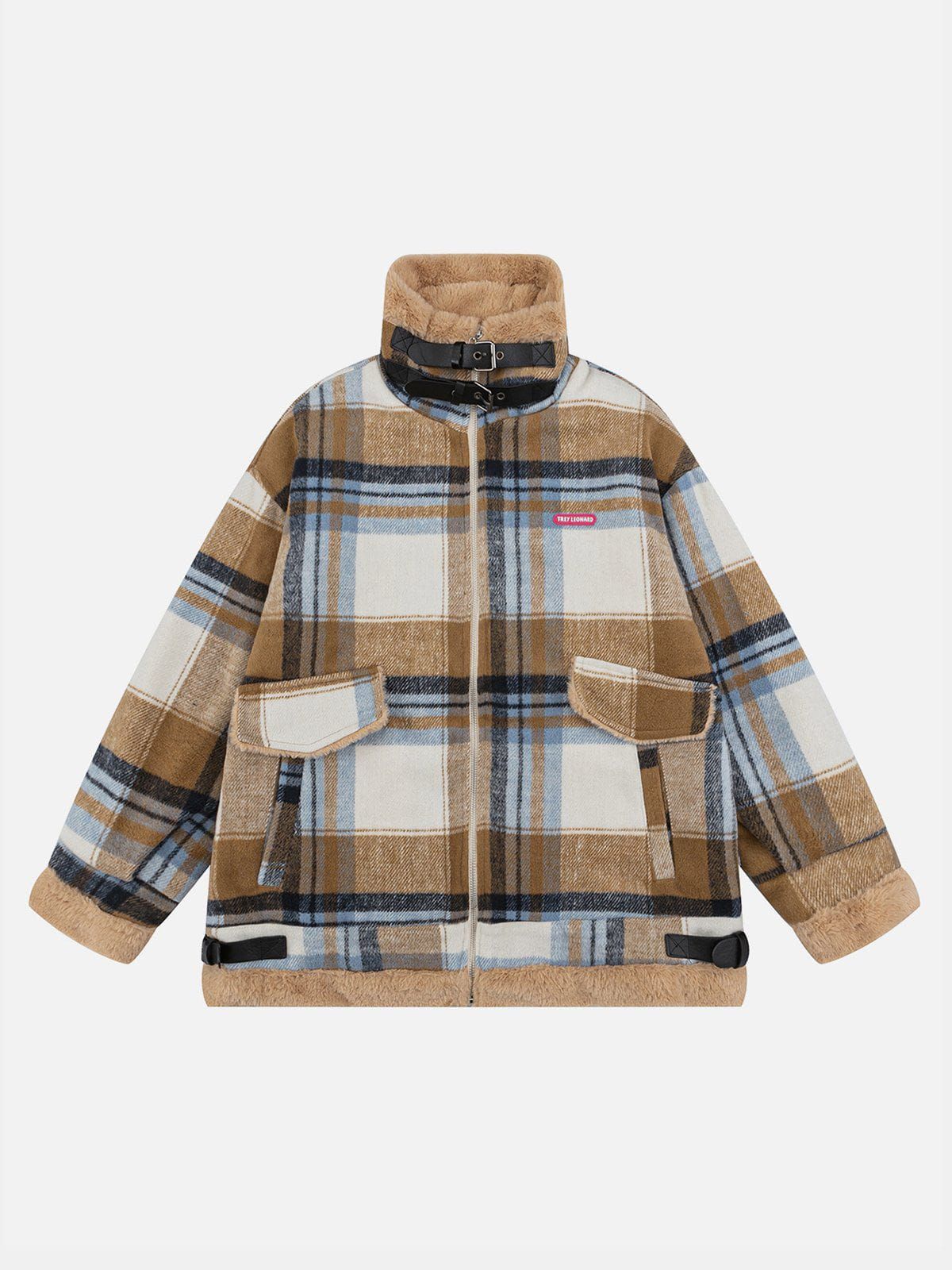 Aelfric Eden Plaid Stand Collar Winter Coat sold by Aelfric Eden