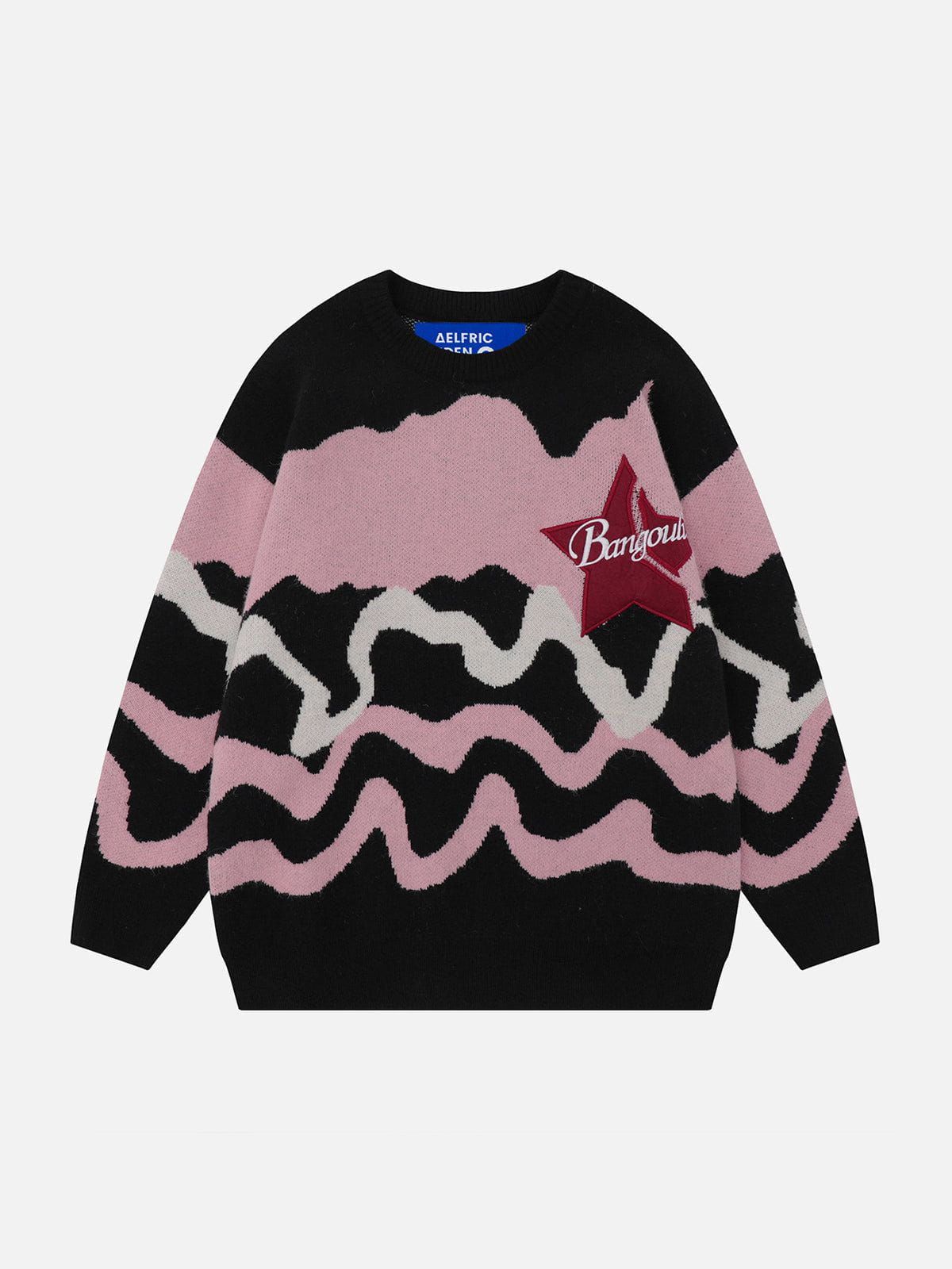 Aelfric Eden Twisted Stripes Star Applique Sweater sold by Aelfric Eden product image thumbnail 2