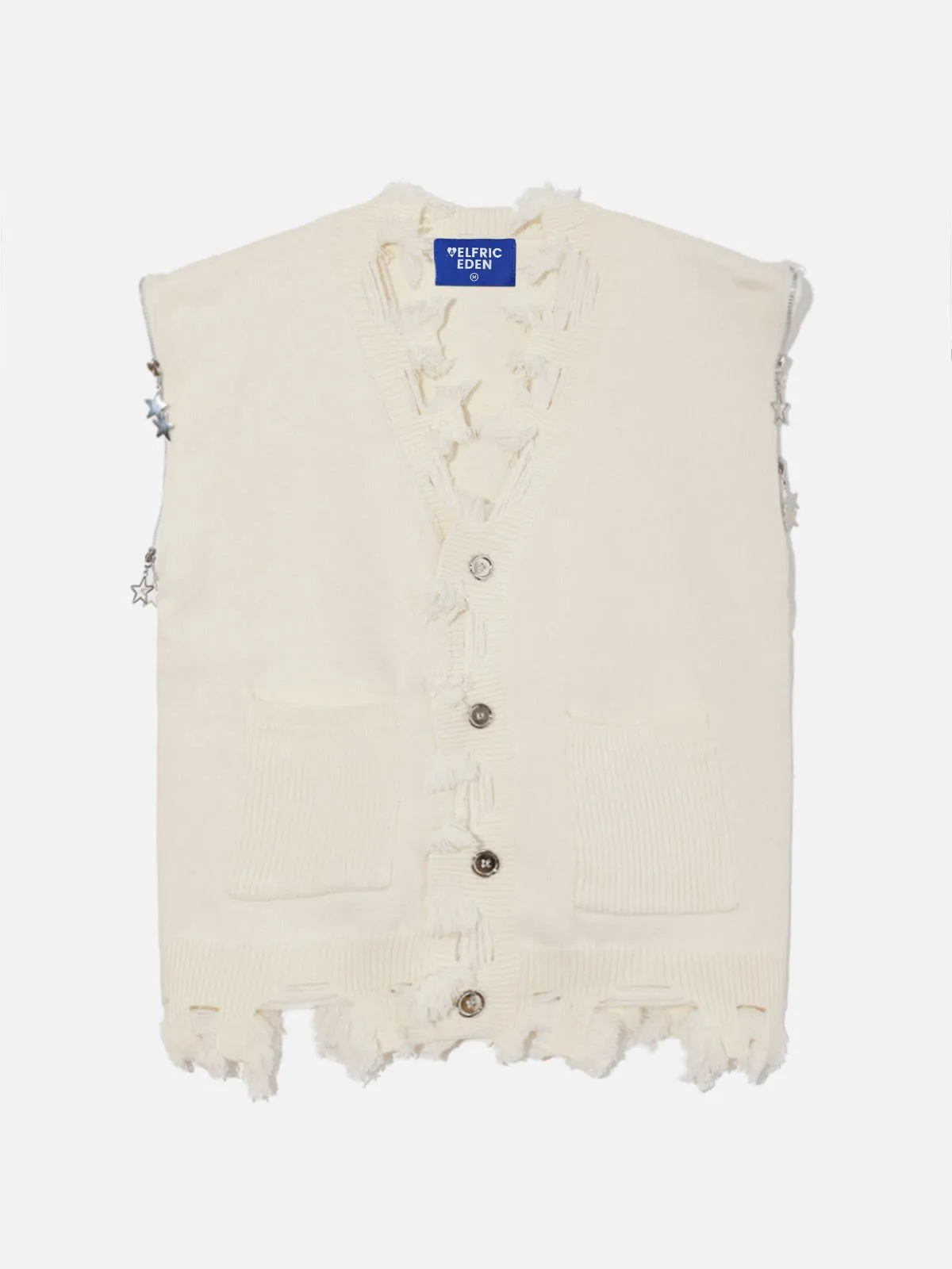 Aelfric Eden Removable sleeves Distressed Cardigan @nevebrokedawg sold by Aelfric Eden product image thumbnail 3