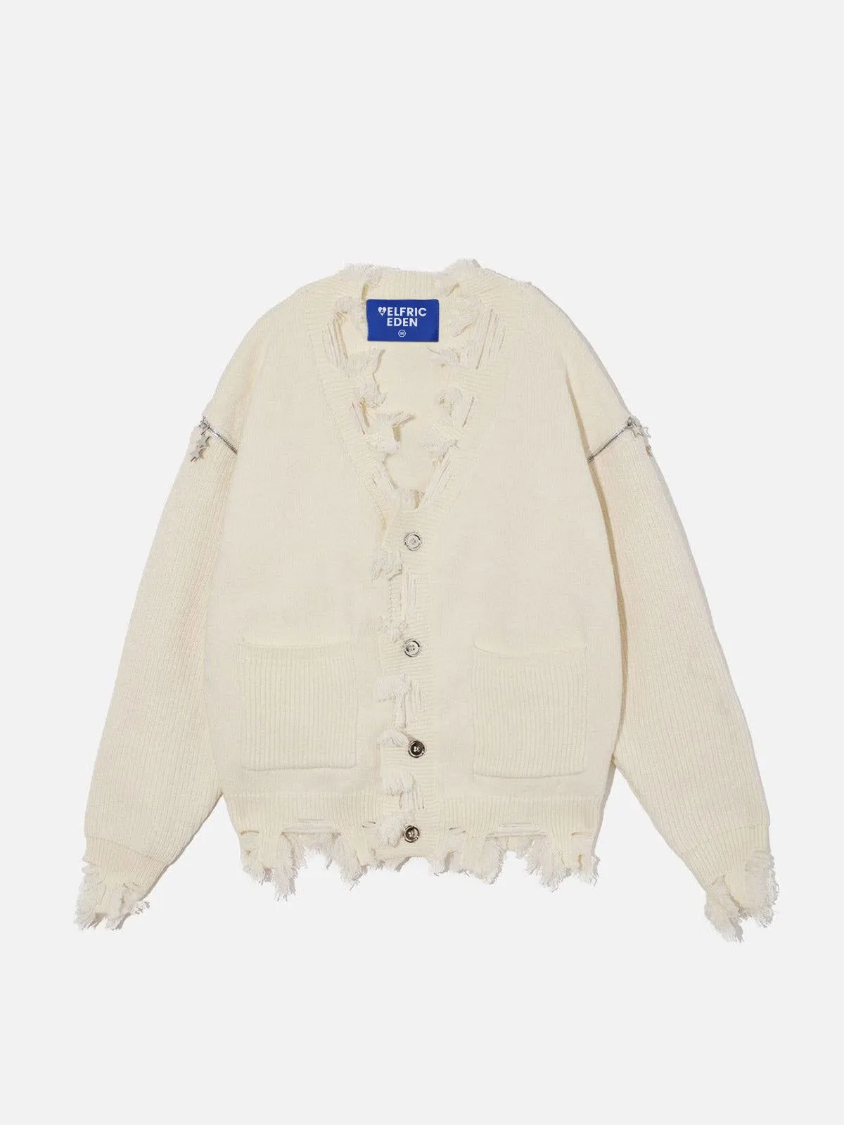 Aelfric Eden Removable sleeves Distressed Cardigan @nevebrokedawg sold by Aelfric Eden product image thumbnail 2