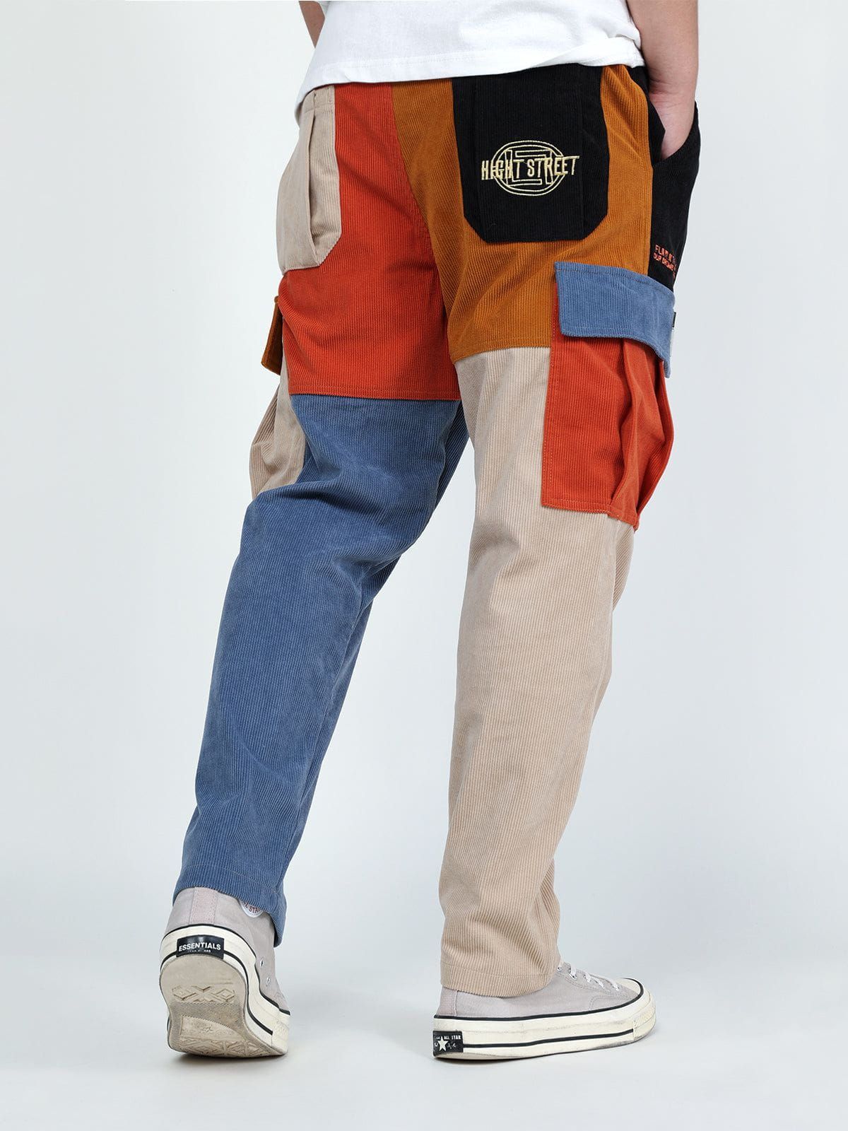Aelfric Eden Color Block Patchwork Corduroy Pants sold by Aelfric Eden product image thumbnail 5
