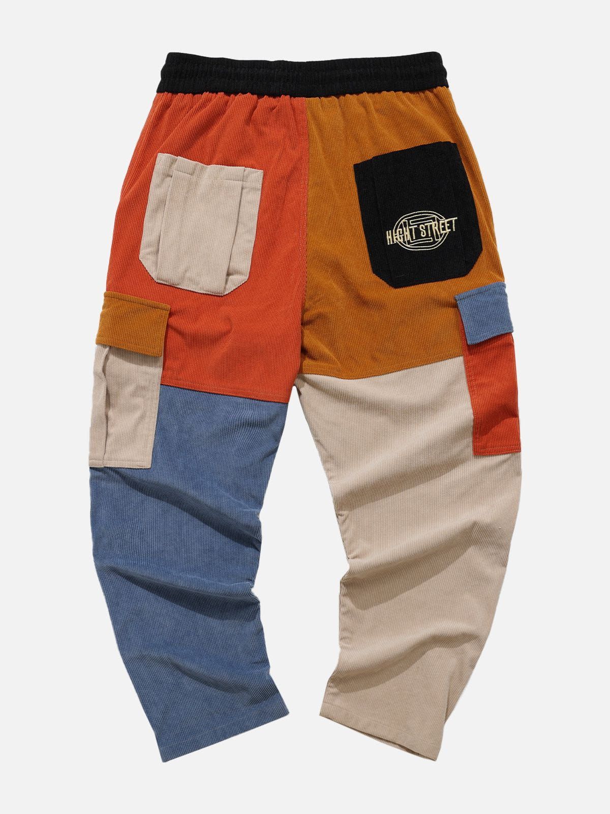 Aelfric Eden Color Block Patchwork Corduroy Pants sold by Aelfric Eden product image thumbnail 3