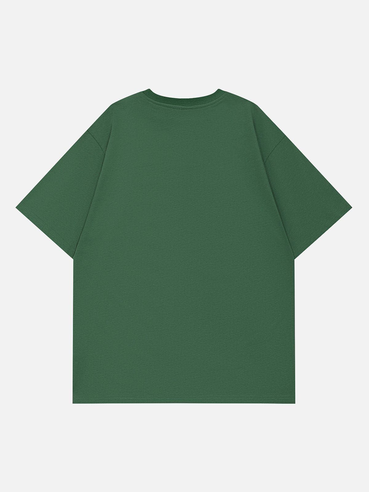 Aelfric Eden Puzzle Pattern Flocked Embroidered Tee sold by Aelfric Eden product image thumbnail 2