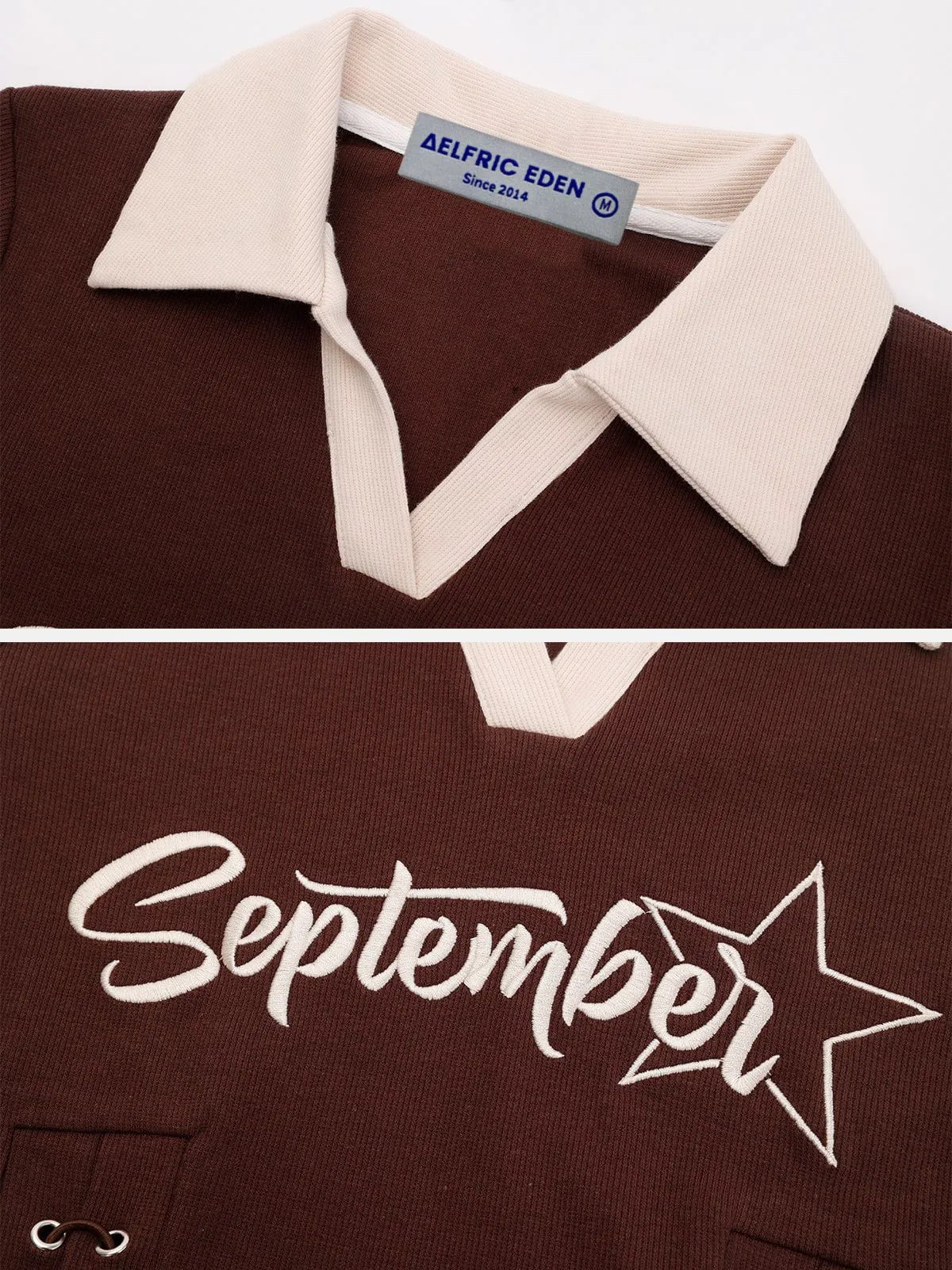 Embroidery Side Drawstring Fold-over Star Shirt sold by Aelfric Eden product image thumbnail 5