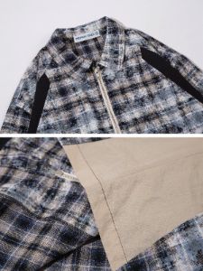Aelfric Eden Plaid Patchwork Long Sleeve Shirt sold by Aelfric Eden