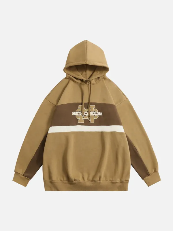 Vintage Contrast Patchwork Hoodie sold by Aelfric Eden