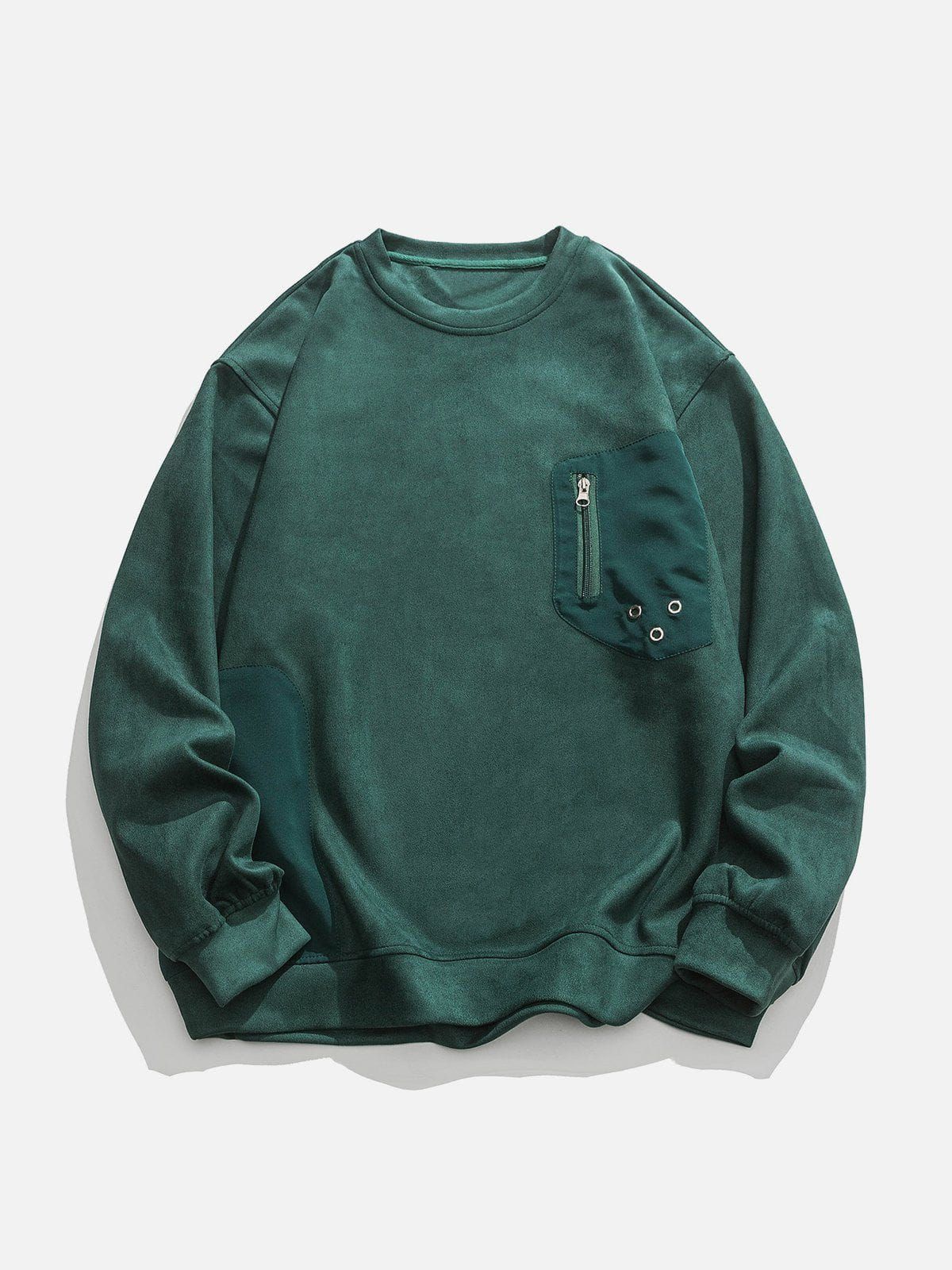 Patchwork Decorate Foam Printing Sweatshirt sold by Aelfric Eden product image thumbnail 3