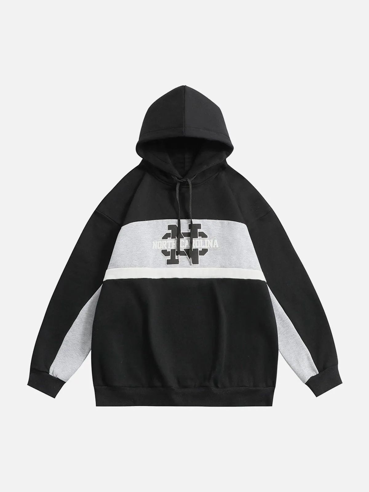 Vintage Contrast Patchwork Hoodie sold by Aelfric Eden product image thumbnail 5