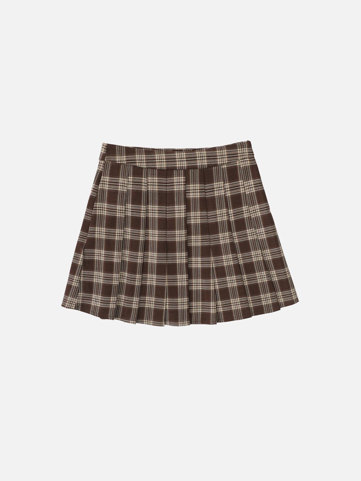 Vintage Plaid Pleated Skirt sold by Aelfric Eden product image thumbnail 3