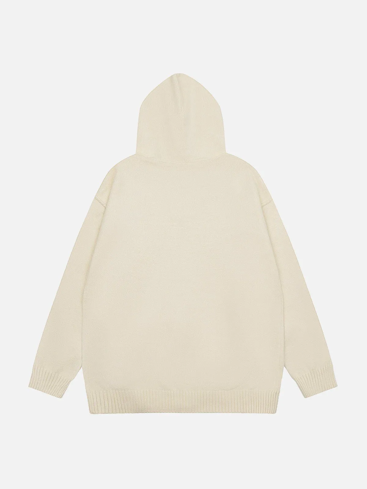 Aelfric Eden Long ZIP UP Star Embroidery Knit Hoodie sold by Aelfric Eden product image thumbnail 4