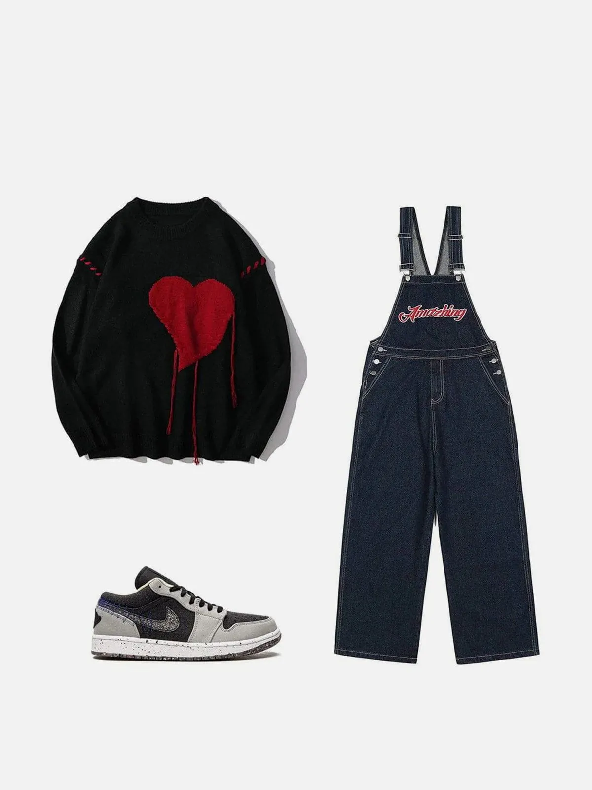 Aelfric Eden Embroidered Heart Graphic Sweater sold by Aelfric Eden product image thumbnail 5