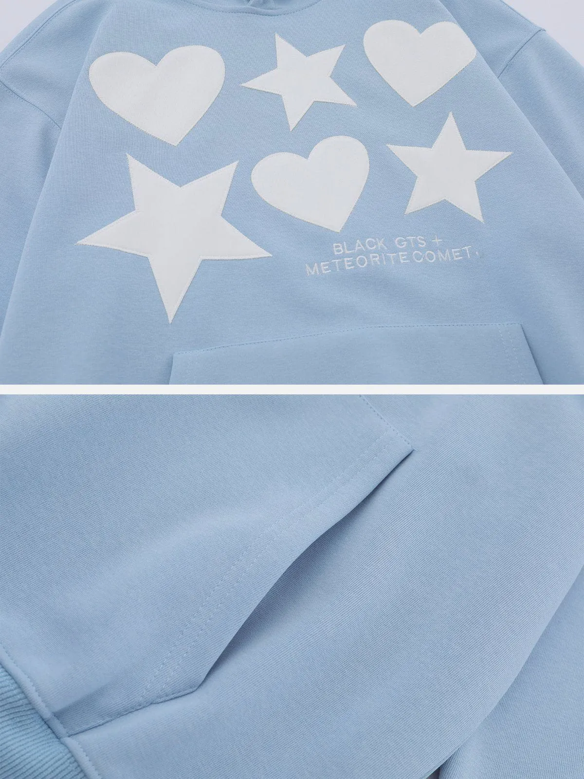 Aelfric Eden Embroidery Star Heart Hoodie sold by Aelfric Eden product image thumbnail 5