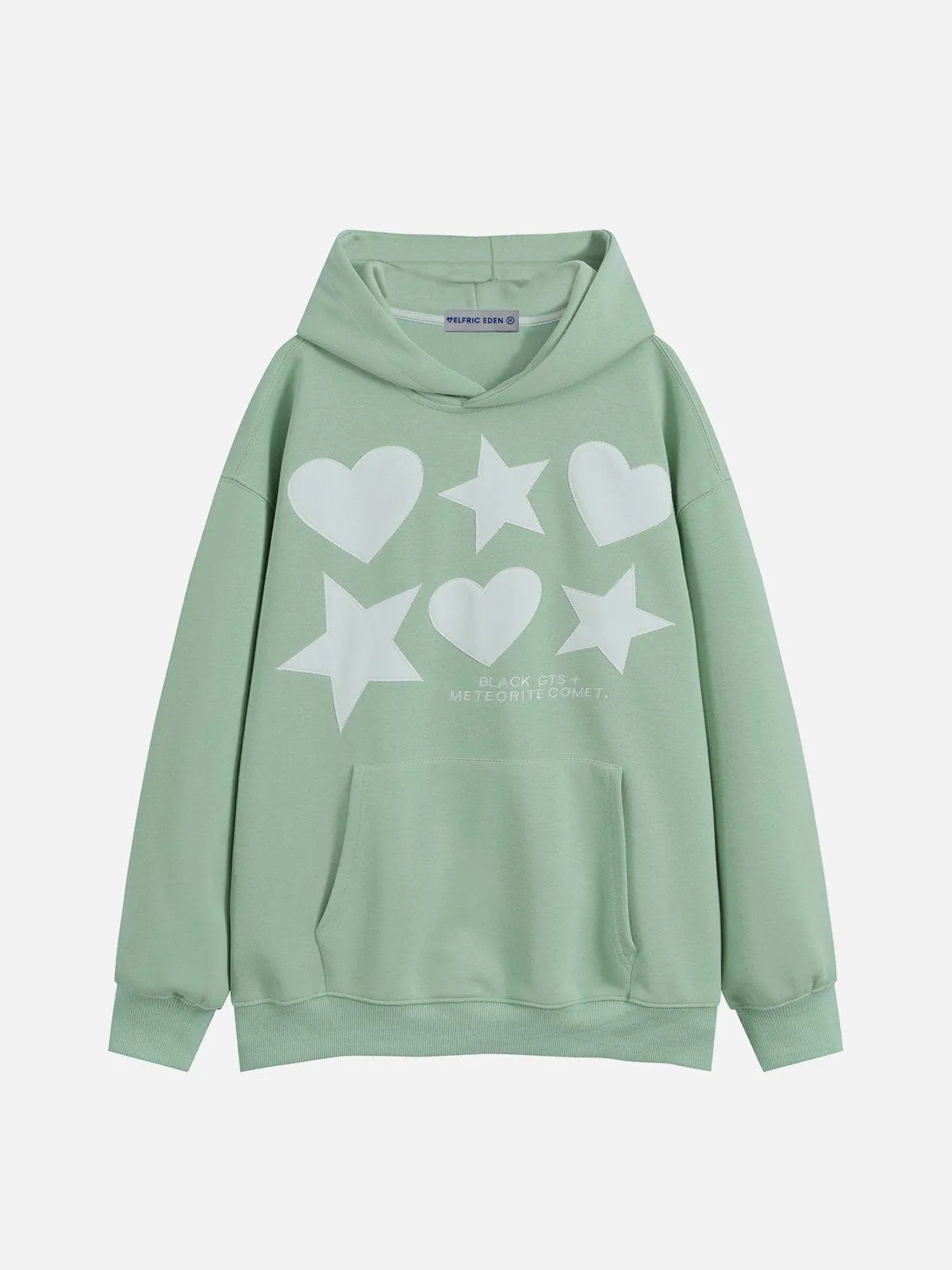 Aelfric Eden Embroidery Star Heart Hoodie sold by Aelfric Eden product image thumbnail 3