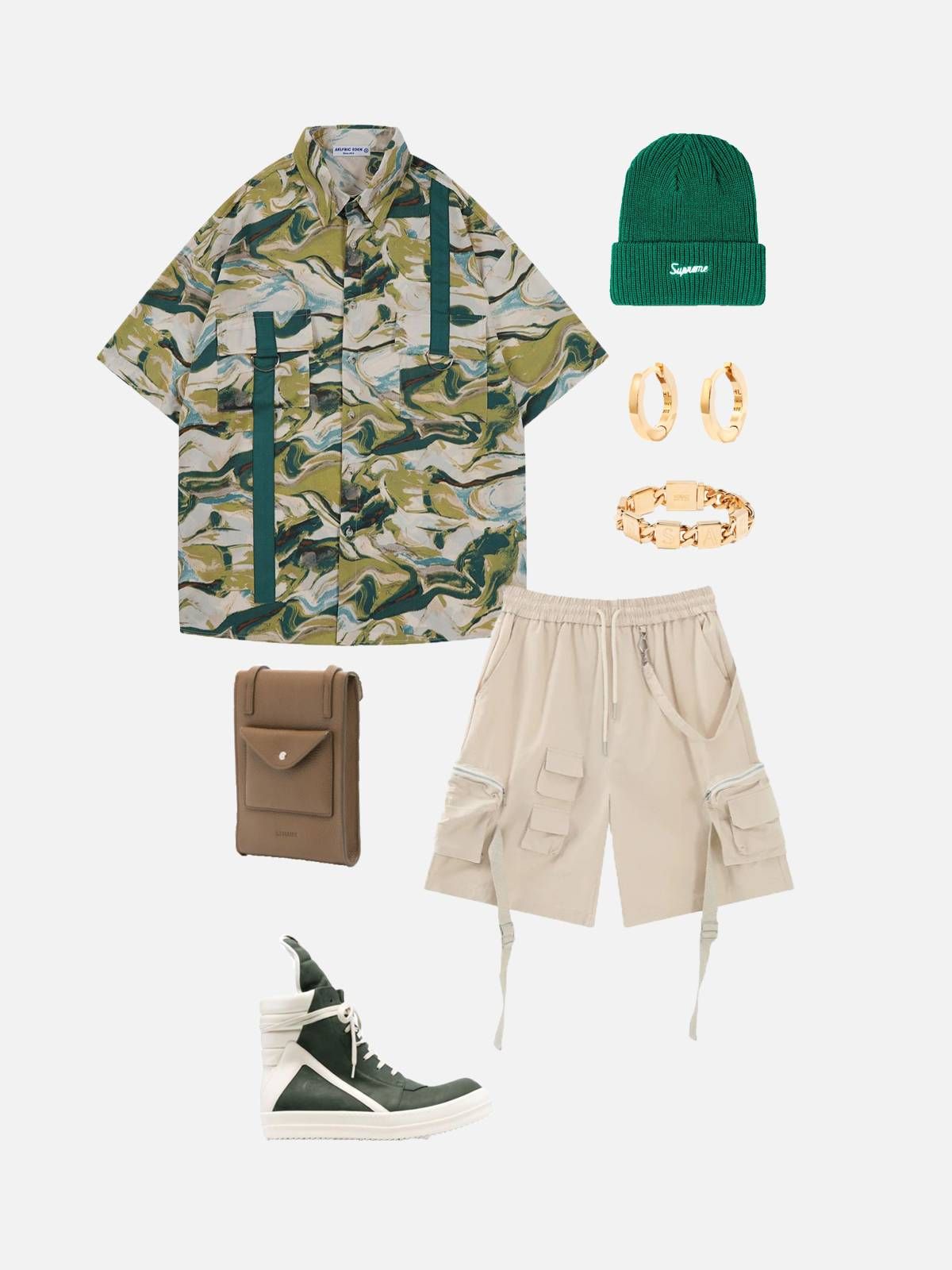 Aelfric Eden Oil Painting Graffiti Short Sleeve Shirts sold by Aelfric Eden product image thumbnail 2