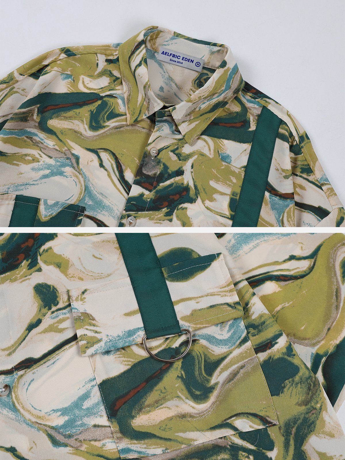 Aelfric Eden Oil Painting Graffiti Short Sleeve Shirts sold by Aelfric Eden product image thumbnail 4