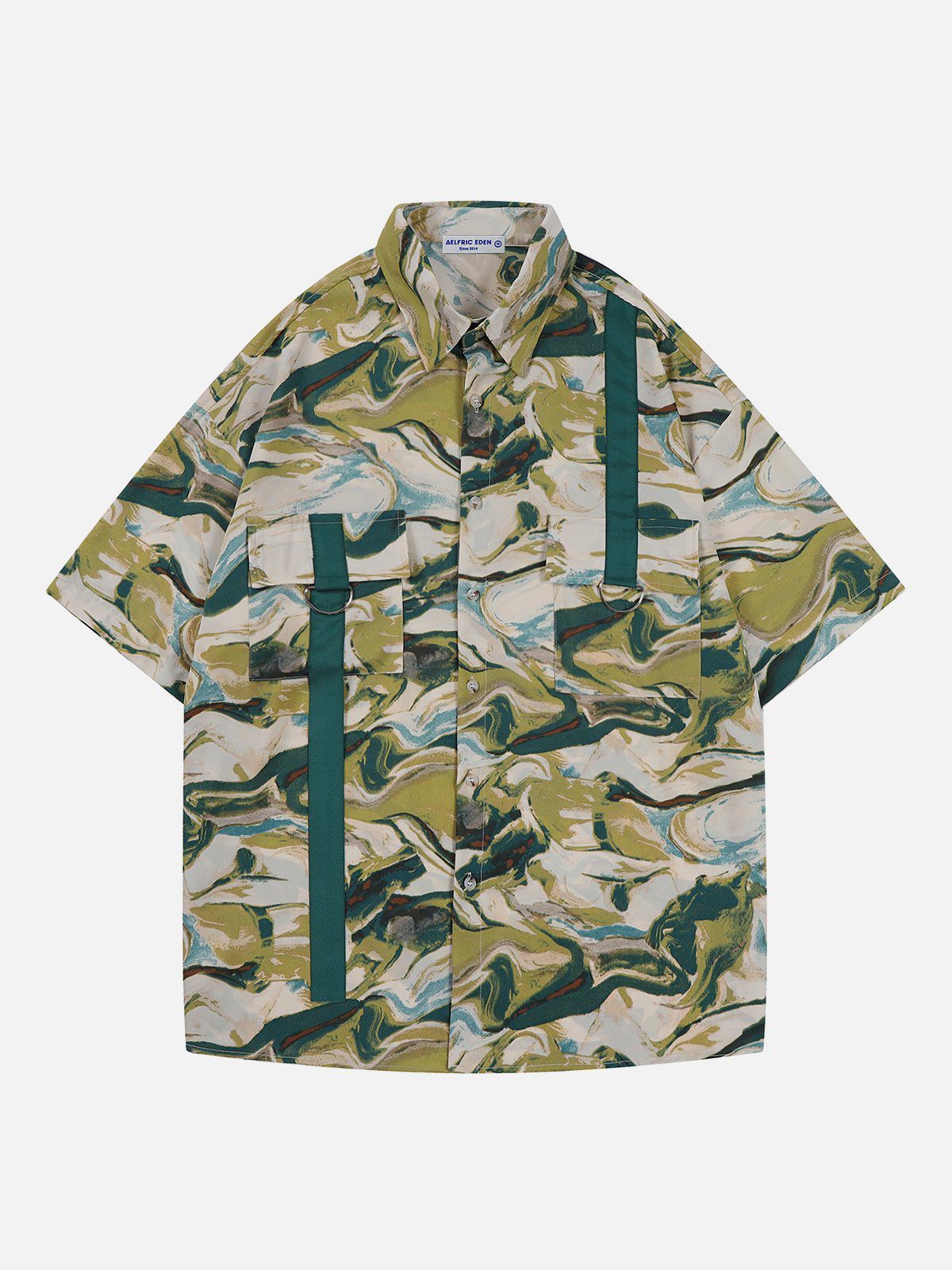 Aelfric Eden Oil Painting Graffiti Short Sleeve Shirts sold by Aelfric Eden