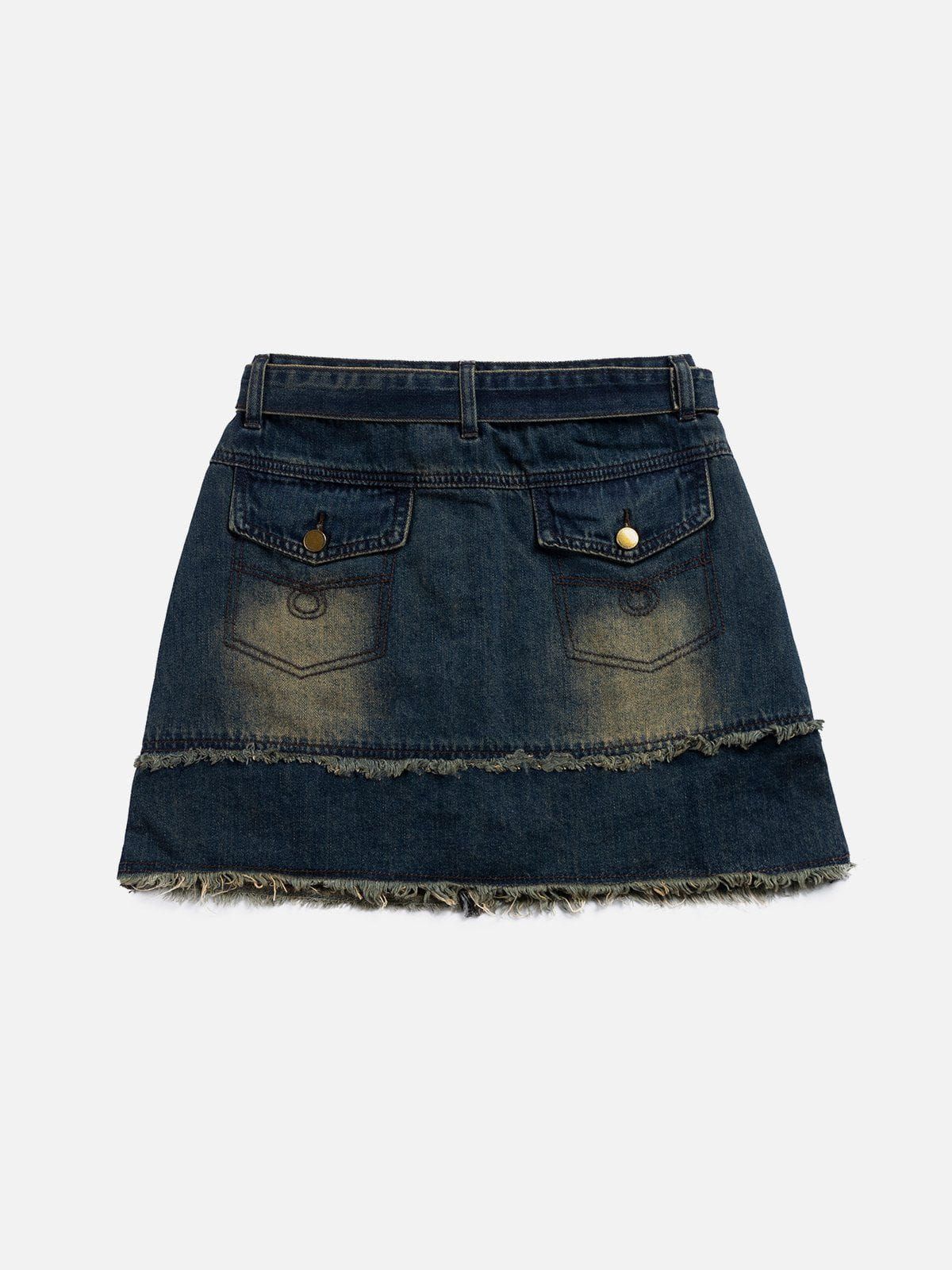 Vintage Washed High Waist Skirt sold by Aelfric Eden product image thumbnail 5