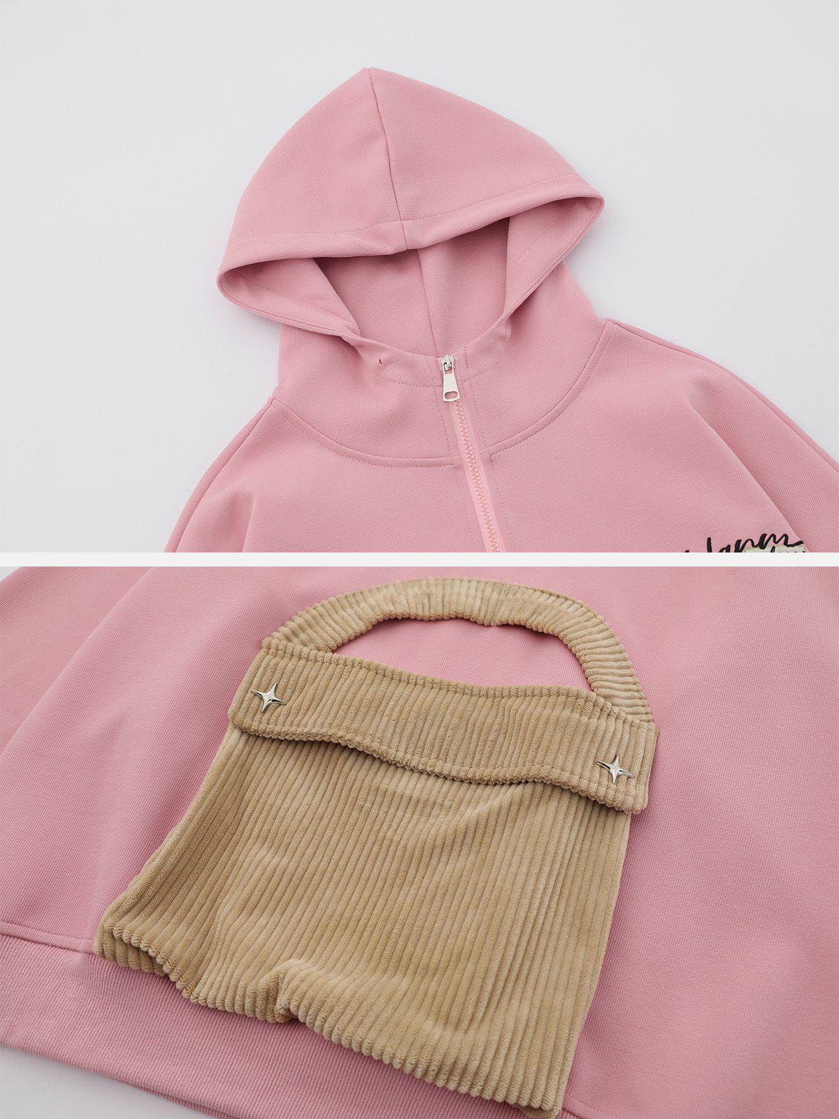 Aelfric Eden 3D Bear Pockets With Flap Hoodie sold by Aelfric Eden product image thumbnail 4