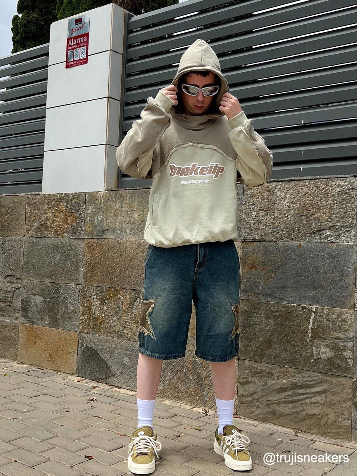 Aelfric Eden Curved Patchwork Hoodie sold by Aelfric Eden product image thumbnail 2