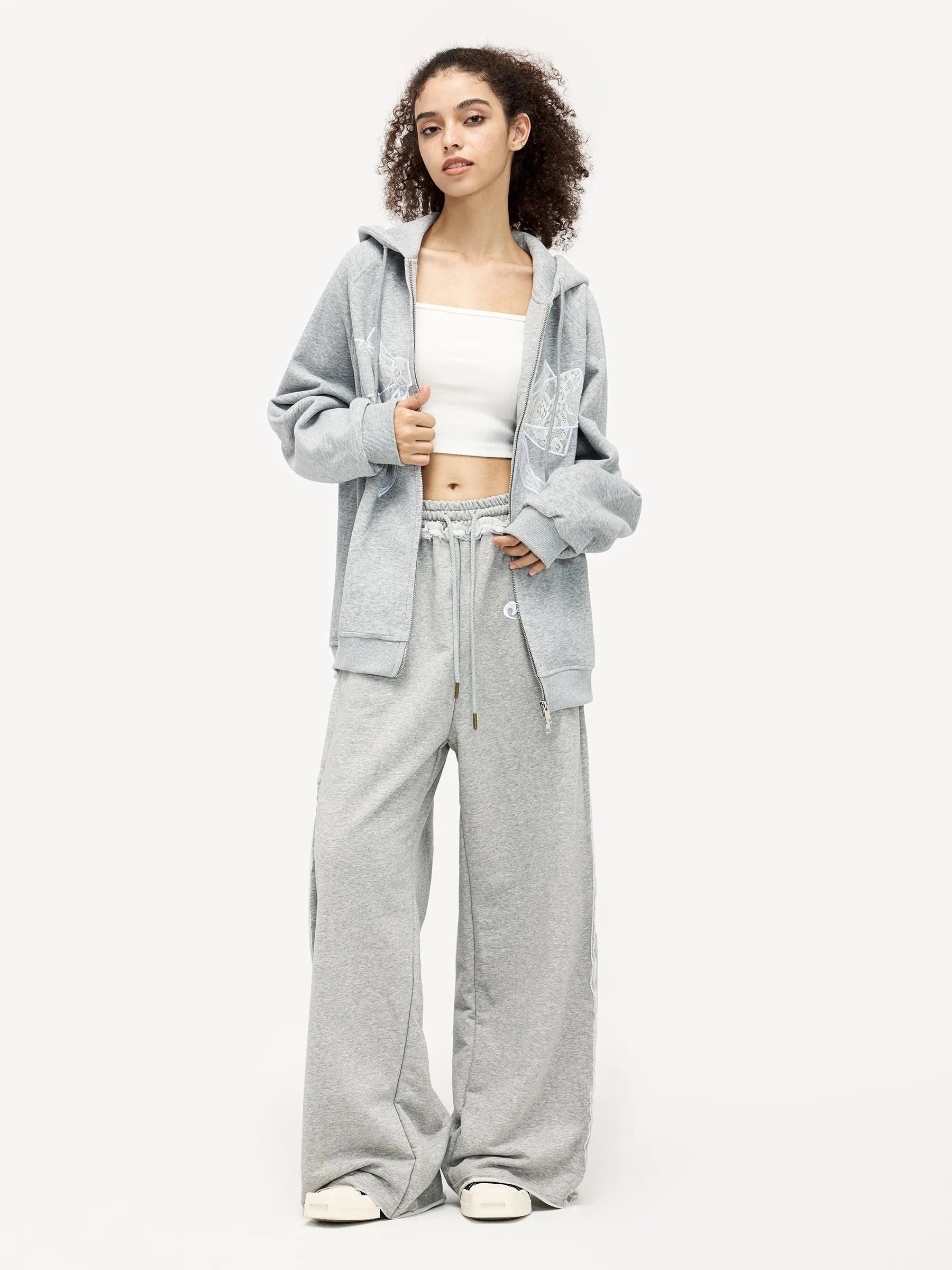 Aelfric Eden Lace Bow Zip Up Hoodie sold by Aelfric Eden product image thumbnail 4