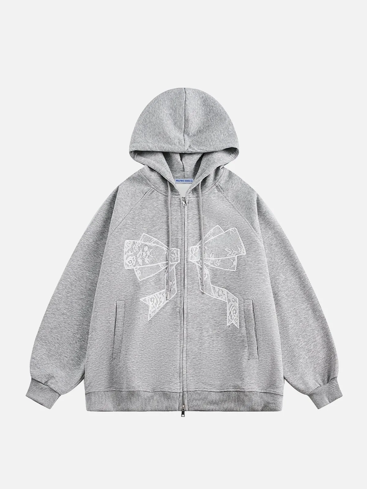 Aelfric Eden Lace Bow Zip Up Hoodie sold by Aelfric Eden
