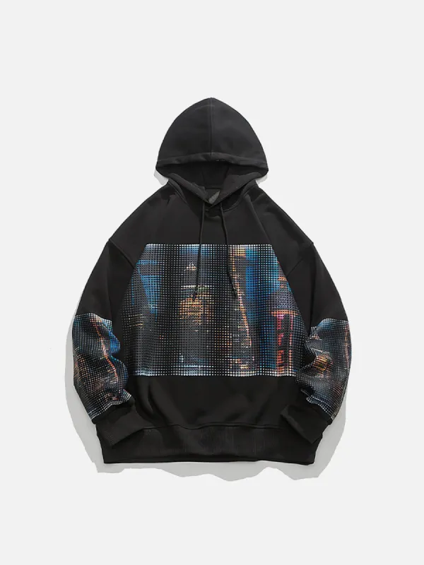 Aelfric Eden City Night Print Hoodie sold by Aelfric Eden